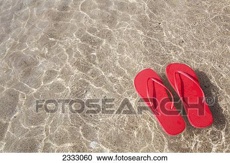 Red beach slippers floating in the ocean; Honolulu oahu hawaii united states of america View Large Photo Image Stock Image - Red beach slippers floating in the ocean; Honolulu oahu hawaii united states of america. Fotosearch