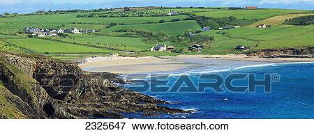 Stock Photo - Red strand near clonakilty; County cork ireland. Fotosearch