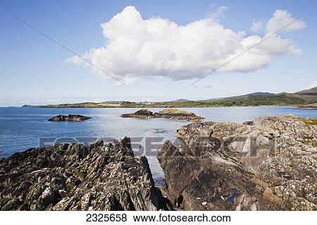 Stock Photo - Rocks along the coast in dunmanus bay near durrus; County cork ireland. Fotosearch