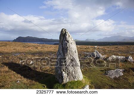 Stock Photo - Rocks on clogher head in dingle; County kerry ireland. Fotosearch