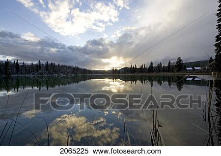 Stock Photography - Ruth Lake, 100 Mile House, Bc, Canada. Fotosearch