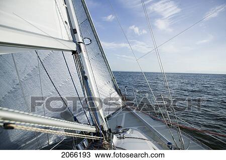 Stock Image - Sail Racing, West Vancouver Yacht Club, West Vancouver, Bc Canada. Fotosearch