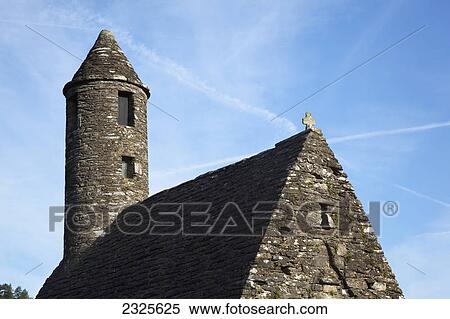 Stock Photography - Saint kevin's church; Glendalough county wicklow ireland. Fotosearch