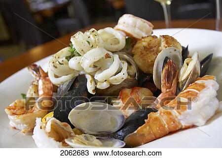 Stock Image - Seafood Dish. Fotosearch