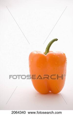 Single Orange Pepper View Large Photo Image Stock Image - Single Orange Pepper. Fotosearch