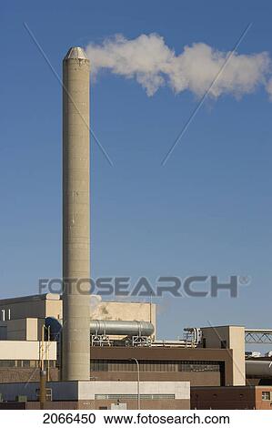 Stock Image - Smokestack, Toronto, Ontario. Fotosearch