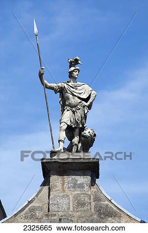 Stock Photography - Statue at the entrance to dublin castle; County dublin ireland. Fotosearch