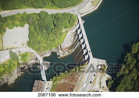 Stock Photograph - Stave Lake Dam, British Columbia, Canada. Fotosearch
