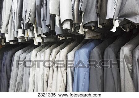 Suits Hanging In Rows In A Clothing Shop; Konya Konya Province Turkey View Large Photo Image Stock Photography - Suits Hanging In Rows In A Clothing Shop; Konya Konya Province Turkey. Fotosearch