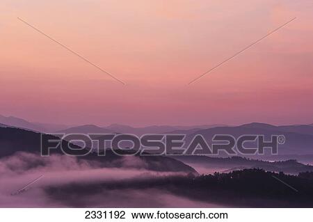 Sunrise as seen from the overlook along the foothills parkway great smoky mountains national park; Tennessee united states of america View Large Photo Image Stock Image - Sunrise as seen from the overlook along the foothills parkway great smoky mountains national park; Tennessee united states of america. Fotosearch