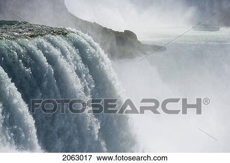 The American Falls Photographed From Prospect Point - Niagara Falls State Park - Niagara Falls New York Usa With The Maid Of The Mist In The Background, Usa, New York, Niagara Falls View Large Photo Image Stock Photo - The American Falls Photographed From Prospect Point - Niagara Falls State Park - Niagara Falls New York Usa With The Maid Of The Mist In The Background, Usa, New York, Niagara Falls. Fotosearch