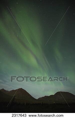 The Aurora Borealis Or Northern Lights Shine In The Night Sky Over The Landscape; Yukon Canada View Large Photo Image Stock Image - The Aurora Borealis Or Northern Lights Shine In The Night Sky Over The Landscape; Yukon Canada. Fotosearch