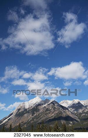 Stock Photography - The rugged canadian rocky mountains in banff national park; Alberta canada. Fotosearch