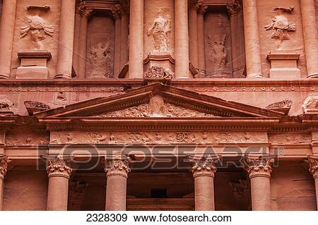 The treasury; Petra jordan View Large Photo Image Stock Photo - The treasury; Petra jordan. Fotosearch