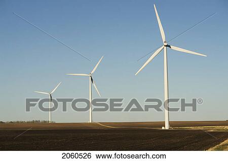 Three Wind Turbines View Large Photo Image Stock Photograph - Three Wind Turbines. Fotosearch