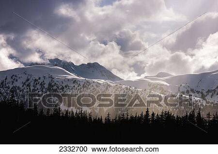 Stock Image - Tongass national forest and chilkat mountains st. james bay; Alaska united states of america. Fotosearch