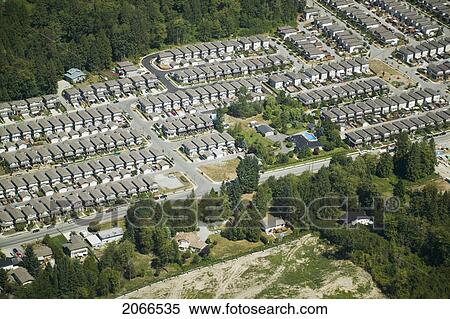 Tract Housing, Fraser Valley, Maple Ridge Area, British Columbia Canada View Large Photo Image Stock Photography - Tract Housing, Fraser Valley, Maple Ridge Area, British Columbia Canada. Fotosearch