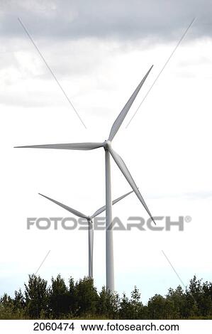Two Wind Turbines, Tiverton, Bruce Peninsula, Ontario View Large Photo Image Picture - Two Wind Turbines, Tiverton, Bruce Peninsula, Ontario. Fotosearch