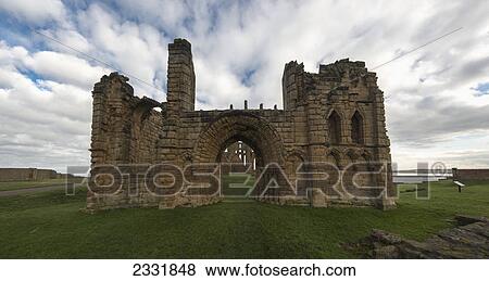 Tynemouth priory; Tynemouth tyne and wear england View Large Photo Image Stock Photo - Tynemouth priory; Tynemouth tyne and wear england. Fotosearch