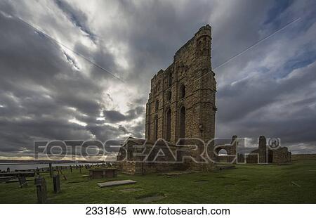 Stock Photography - Tynemouth priory; Tynemouth tyne and wear england. Fotosearch