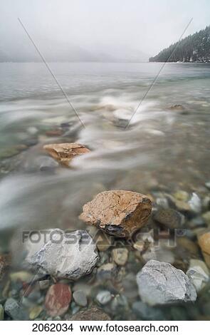 Upper Waterton Lake - Waterton Lakes National Park - Alberta View Large Photo Image Picture - Upper Waterton Lake - Waterton Lakes National Park - Alberta. Fotosearch