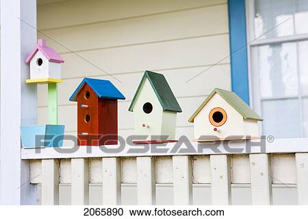 Stock Image - Variety Of Bird Houses. Fotosearch