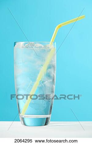 Very Full Glass Of Water With Ice And Yellow Drinking Straw View Large Photo Image Stock Photography - Very Full Glass Of Water With Ice And Yellow Drinking Straw. Fotosearch