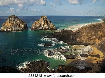 View of baia dos porcos; Fernando de noronha pernambuco brazil View Large Photo Image Stock Photo - View of baia dos porcos; Fernando de noronha pernambuco brazil. Fotosearch