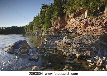 View Of Bonaventure River At Sunrise, Gaspesie, Quebec View Large Photo Image Picture - View Of Bonaventure River At Sunrise, Gaspesie, Quebec. Fotosearch