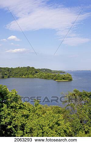 Stock Image - View Of Burlington Bay, Canada, Ontario, Hamilton. Fotosearch