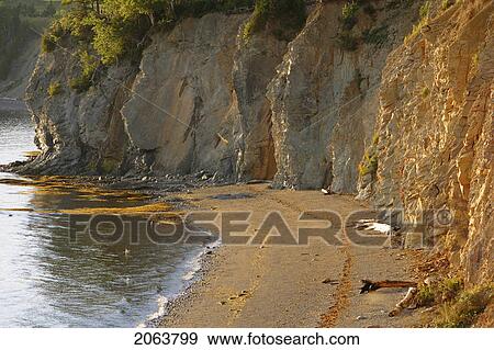 View Of Cliff At Sunset, New Richmond, Gaspesie, Quebec View Large Photo Image Stock Photo - View Of Cliff At Sunset, New Richmond, Gaspesie, Quebec. Fotosearch