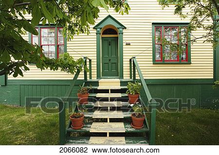 Stock Image - View Of House, Trinity, Newfoundland, Canada. Fotosearch
