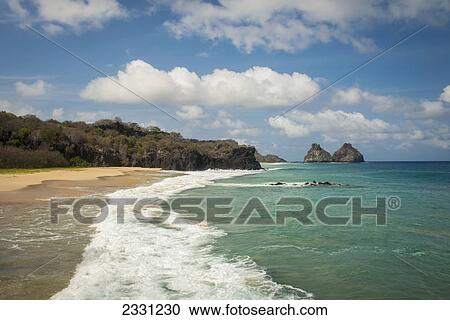View of morro dos irmaos from praia do bode; Fernando de noronha pernambuco brazil View Large Photo Image Stock Image - View of morro dos irmaos from praia do bode; Fernando de noronha pernambuco brazil. Fotosearch