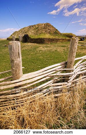View Of Norse Buildings, L'anse Aux Meadows National Historic Site Of Canada, Newfoundland, Canada View Large Photo Image Stock Photo - View Of Norse Buildings, L'anse Aux Meadows National Historic Site Of Canada, Newfoundland, Canada. Fotosearch