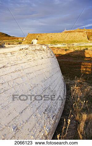 Stock Image - View Of Norstead (A Viking Village & Port Of Trade), L'anse Aux Meadows, Newfoundland, Canada. Fotosearch
