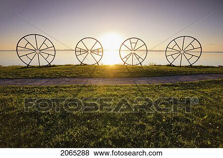 View Of Sunset Over St. Lawrence River, Bas-Saint-Laurent Region, Quebec, Canada View Large Photo Image Stock Photo - View Of Sunset Over St. Lawrence River, Bas-Saint-Laurent Region, Quebec, Canada. Fotosearch