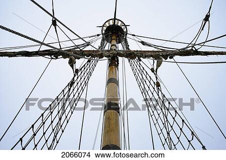 Picture - View Of The Matthew, Full-Scale Replica For Celebrate The 500Th Anniversary Of Cabot's Discovery, Bonavista, Newfoundland, Canada. Fotosearch