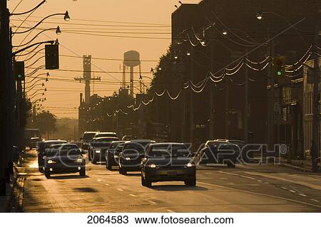 View Of Traffic At Sunrise On Queen Street In Downtown Toronto, Ontario, Canada View Large Photo Image Stock Image - View Of Traffic At Sunrise On Queen Street In Downtown Toronto, Ontario, Canada. Fotosearch