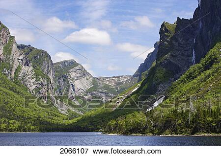 View Of Western Brook Pond, Gros Morne Np, Newfoundland, Canada View Large Photo Image Stock Photo - View Of Western Brook Pond, Gros Morne Np, Newfoundland, Canada. Fotosearch