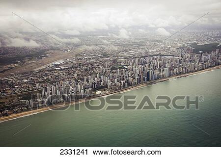 Stock Image - Views of boa viagem beach; Recife pernambuco brazil. Fotosearch