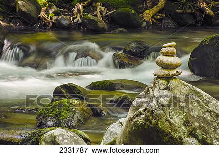 Waterfalls in little pigeon river and a pile of rocks on the shore in great smoky mountains national park; Tennessee united states of america View Large Photo Image Stock Photo - Waterfalls in little pigeon river and a pile of rocks on the shore in great smoky mountains national park; Tennessee united states of america. Fotosearch