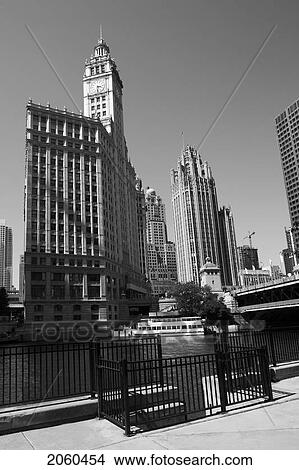 Waterfront Cityscape, Chicago, Usa View Large Photo Image Picture - Waterfront Cityscape, Chicago, Usa. Fotosearch