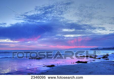 Beautiful sunset after a rainstorm; Santa Barbara, California, United States of America View Large Photo Image Stock Photography - Beautiful sunset after a rainstorm; Santa Barbara, California, United States of America. Fotosearch