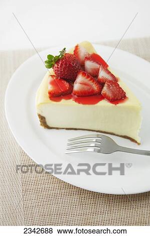 Cheesecake topped with strawberries; Oahu, Hawaii, United States of America View Large Photo Image Stock Photo - Cheesecake topped with strawberries; Oahu, Hawaii, United States of America. Fotosearch