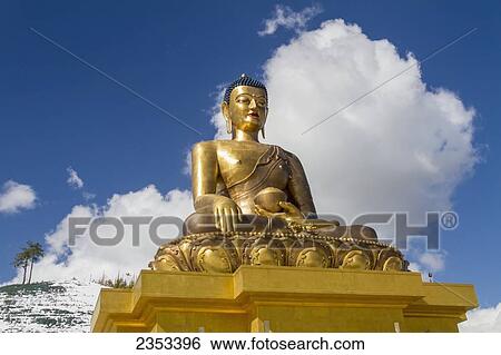 Giant Buddha sits on the hill overlooking the capital city of Thimphu; Thimphu, Bhutan View Large Photo Image Stock Photograph - Giant Buddha sits on the hill overlooking the capital city of Thimphu; Thimphu, Bhutan. Fotosearch