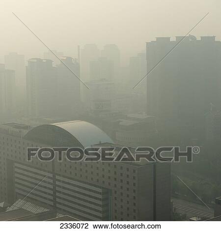 Stock Image - Haze over a city. Fotosearch