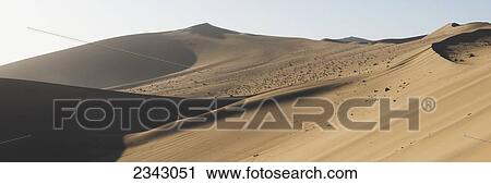 Stock Image - MingSha mountain; Dunhuang, Gansu, China. Fotosearch