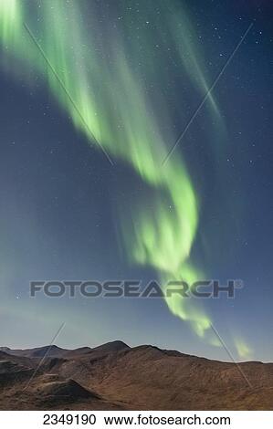 Northern Lights above Eagle Summit and Pinelle Mountain Range along the Steese Highway, North of Fairbanks; Alaska, United States of America View Large Photo Image Stock Image - Northern Lights above Eagle Summit and Pinelle Mountain Range along the Steese Highway, North of Fairbanks; Alaska, United States of America. Fotosearch