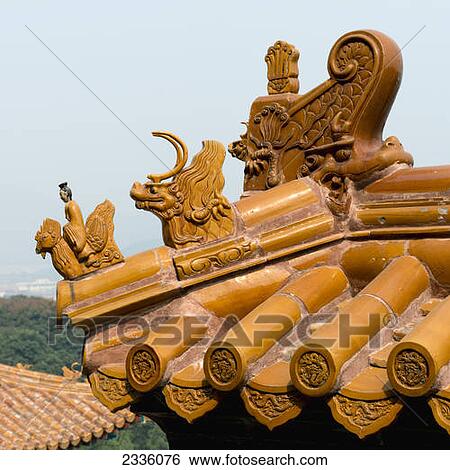 Ornate detail on a roof View Large Photo Image Stock Photograph - Ornate detail on a roof. Fotosearch