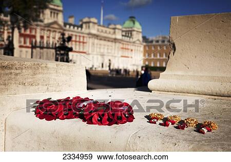 Poppies on a memorial, Horse Guards' Parade; London, England View Large Photo Image Stock Photo - Poppies on a memorial, Horse Guards' Parade; London, England. Fotosearch
